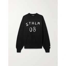 ACNE STUDIOS Appliqued cotton-jersey sweatshirt
