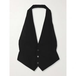 PETAR PETROV Evidence wool-blend twill halterneck vest
