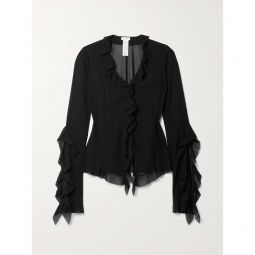 ACNE STUDIOS Ruffled georgette blouse