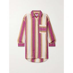 LEMLEM + NET SUSTAIN Mariam striped cotton-blend shirt