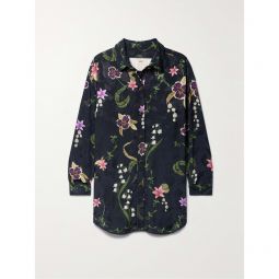 AGUA BY AGUA BENDITA + NET SUSTAIN Cecilia Tesoro floral-print jacquard shirt