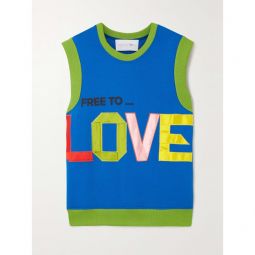 AZ FACTORY Free To oversized intarsia organic cotton tank