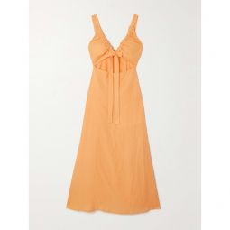 BONDI BORN + NET SUSTAIN Tobago cutout hemp maxi dress