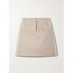 COMMISSION Team striped cotton-twill mini skirt