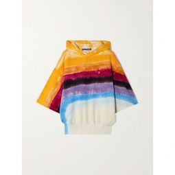 ACNE STUDIOS Embroidered Striped Cotton-Terry Hoodie