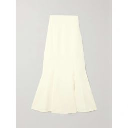 SAFIYAA Sol pleated stretch-crepe midi skirt