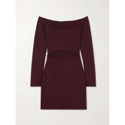 GAUCHERE Off-the-shoulder cutout wool mini dress