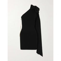 AZ FACTORY MyBody one-shoulder bow-detailed stretch-knit mini dress