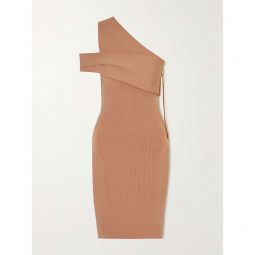 AZ FACTORY MyBody one-shoulder ribbed stretch-knit midi dress