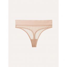 ELSE Bare stretch-tulle thong