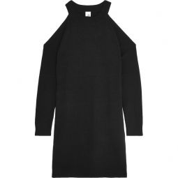 Francesca cold-shoulder wool and cashmere-blend mini dress