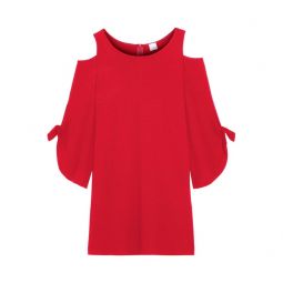 Amelia cold-shoulder jersey dress
