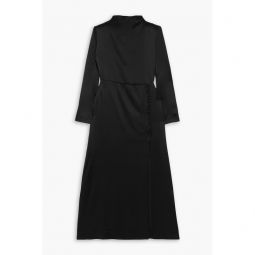 Campania silk-satin midi dress