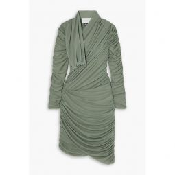 + Ester Manas draped stretch-tulle mini dress