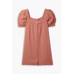 Francoise cotton-seersucker mini dress
