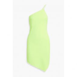 Mia one-shoulder crepe mini dress