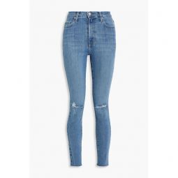 Siren distressed high-rise skinny jeans