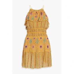 Louise ruffled embellished chiffon mini dress