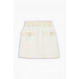 Free To satin-trimmed cotton mini skirt