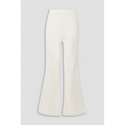 Free To French cotton-blend terry flared pants