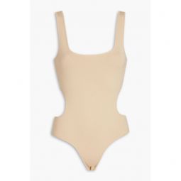 Cutout stretch-knit bodysuit