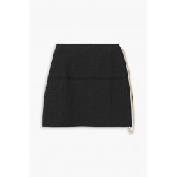 SuperTech-SuperChic embellished jacquard-knit mini skirt