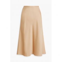 Margot satin-crepe midi skirt