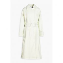 Emily faux leather trench coat