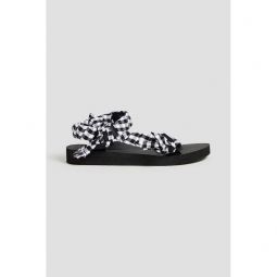 Trekky gingham gauze sandals