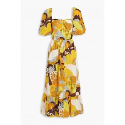 Bahia printed fil coupe cotton maxi dress