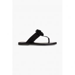 Grace pompom-embellished suede sandals