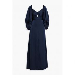 Angelina cutout satin gown