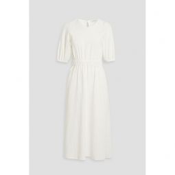 Corinne cotton-blend jacquard midi dress