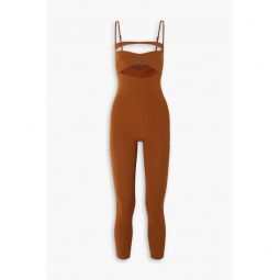 Cutout stretch-knit jumpsuit