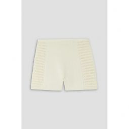 Kabir crocheted linen shorts