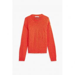 Crocheted cotton sweater