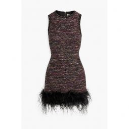 Monet embellished tweed mini dress
