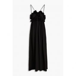 Silk-crepon maxi dress