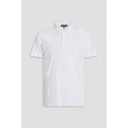 Constantino cotton and linen-blend jersey polo shirt