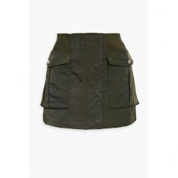 Twill mini skirt