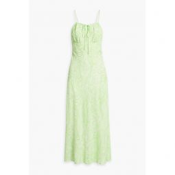 Maeve printed crepe midi dress