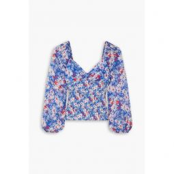 Bridgette floral-print georgette blouse