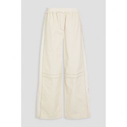 Ripstop and cotton-canvas wide-leg pants