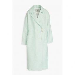 Aurore metallic boucle-tweed coat