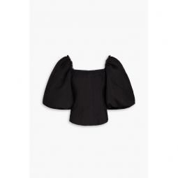 Cecile frayed organza top