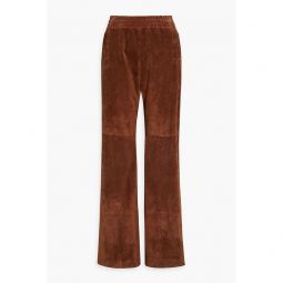 Sainz suede wide-leg pants