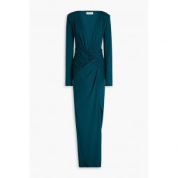 Stretch-crepe gown