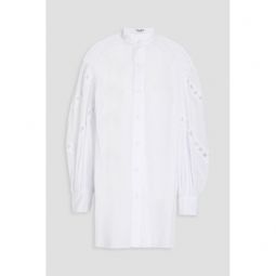 Marian cotton-blend broderie anglaise shirt