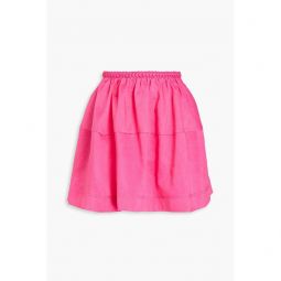 Anne linen-blend mini skirt