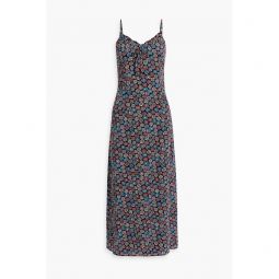 Anika floral-print crepe de chine maxi dress